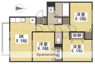 セジュールユウキ【2階】の間取り