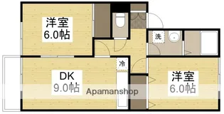 クリエFUJIWARA【203号室】の間取り
