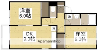 クリエFUJIWARA【201号室】の間取り