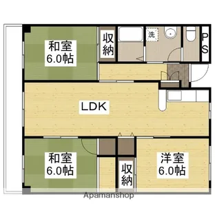 パルクベールチボリ【3階】の間取り