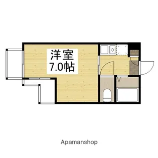 1Kの間取り画像