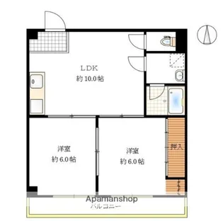 にっせんれん21【6階】の間取り