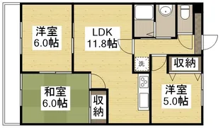 セブンスヘブン今【1階】の間取り