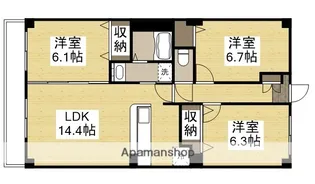 アヴァンセ【3階】の間取り
