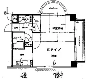 アルファ枝川【6階】の間取り