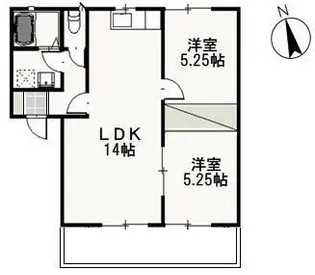 パインパレス G【1階】の間取り