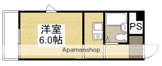 パートナー奥田【805号室】の間取り