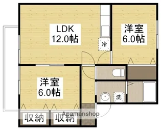 ポラリスF【102号室】の間取り