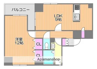 第一天瀬ビル【7階】の間取り