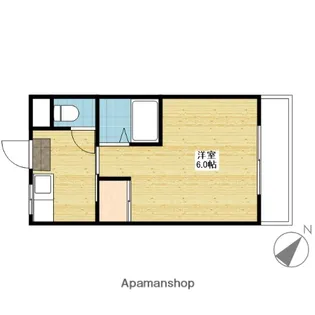 アーバンライフ泉田 Ⅰ棟【136号室】の間取り
