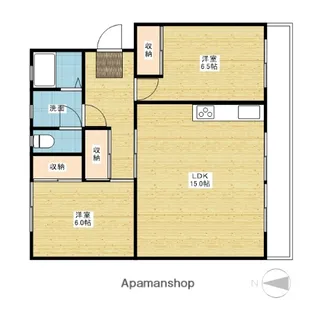 K’S B倉敷中庄Ⅰ棟【3階】の間取り
