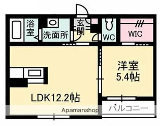 ラフィネ・ブラン【2階】の間取り