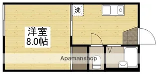 ブリュッケハイム【101号室】の間取り