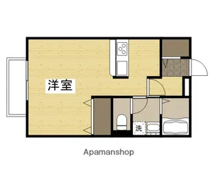 ラフィネ中島B棟【1階】の間取り