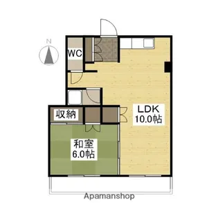 第二鶴身ビル【402号室】の間取り