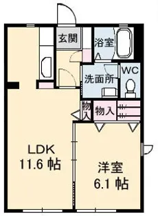 メゾン・エクランタンⅡ【1階】の間取り