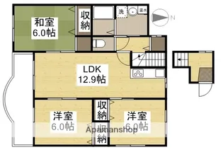 ガーデン津島Ⅱ【2階】の間取り