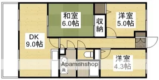 清水マンション【403号室】の間取り