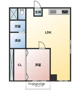 アーバンテラス北方【1階】の間取り