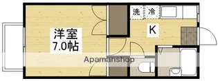 小山エビスコーポ【1階】の間取り