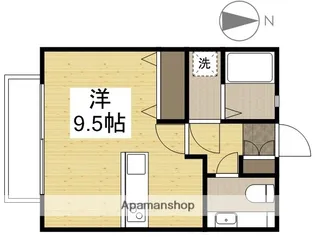 ビューティフルハイム B棟【1階】の間取り