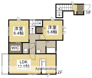 シャーメゾンフェリス【2階】の間取り