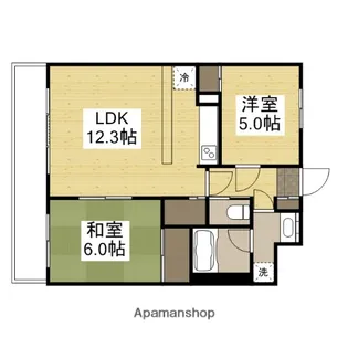 LA・グランデおのかマンションⅠ棟【207号室】の間取り