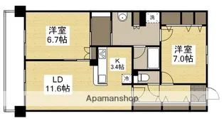 アルファステイツ中井町【4階】の間取り