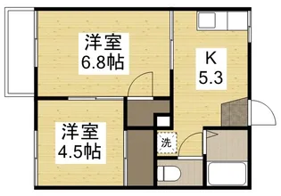 コーポ山陽A棟【103号室】の間取り