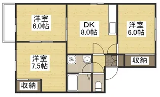 コーポ高木A棟【2階】の間取り