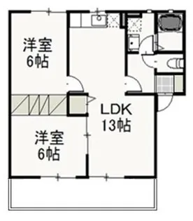 ベリーオーライ C【1階】の間取り