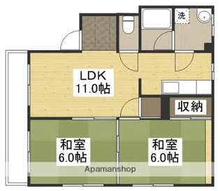 YS岩田町ビル【402号室】の間取り
