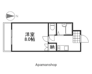 バリアント高柳【1階】の間取り