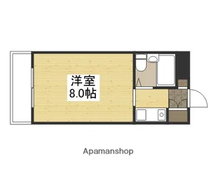 アルファ清心町Ⅰ【106号室】の間取り