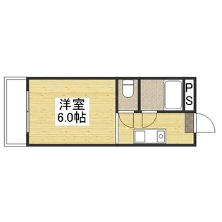 コーポミラクル【208号室】の間取り