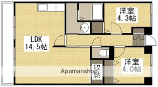 グランメゾン福成【603号室】の間取り