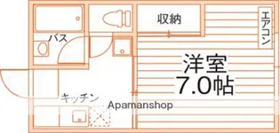 菅コーポ【205号室】の間取り