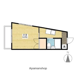 プレアール岡山医大東Ⅱ【305号室】の間取り