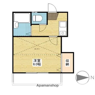 HI'M竹田【1階】の間取り