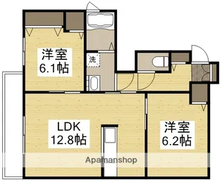 アットホームタウン原 B棟【1階】の間取り