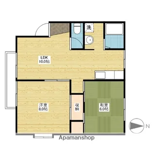 グランドゥールクロズミC【C110号室】の間取り