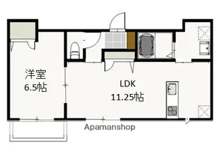 フェリーク庭瀬【2階】の間取り