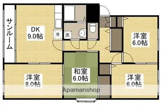 ドルチェ新保【301号室】の間取り