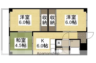 サンライフ大元【20A号室】の間取り