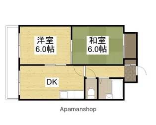 2DKの間取り画像