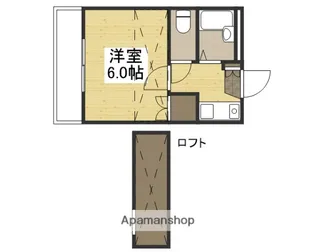 ロワール青江【204号室】の間取り