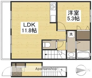キャンベルA【2階】の間取り
