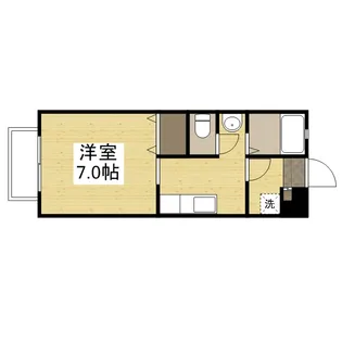 アルエット国富【101号室】の間取り