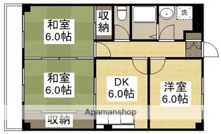ニューマリッチかわぐちA【3階】の間取り