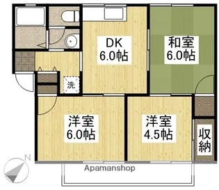 プレジール堀田2号棟【2階】の間取り